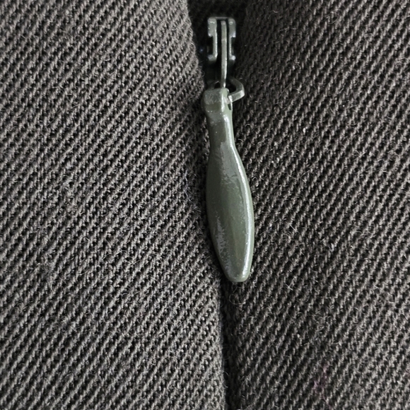 Vintage Pappagallo 100% Worsted Wool Pencil Skirt, Made in USA Green Size Large - Picture 6 of 8